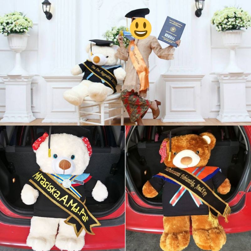 Boneka Wisuda Teddybear Jumbo