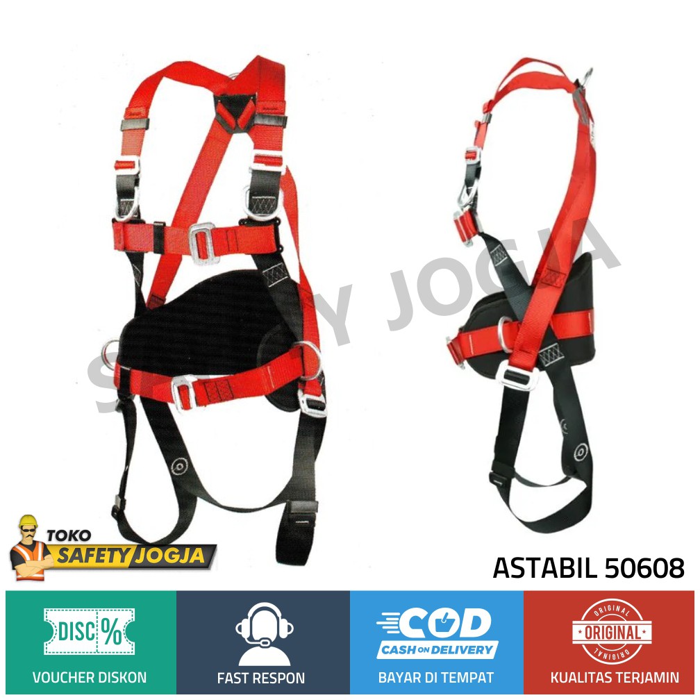 sABUK PANJAT TEBING TOWER / FULL BODY HARNESS SAFETY BELT ASTABIL EXTENDERS 50608 ALAT KESELAMATAN