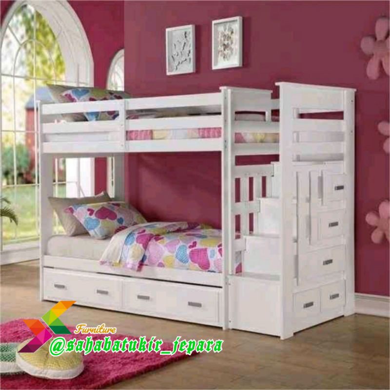 Ranjang Susun/Dipan tingkat 3 Bed DUCO Glossy