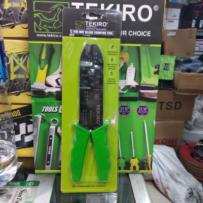 tang kupas kabel tekiro   tekiro crimping tool