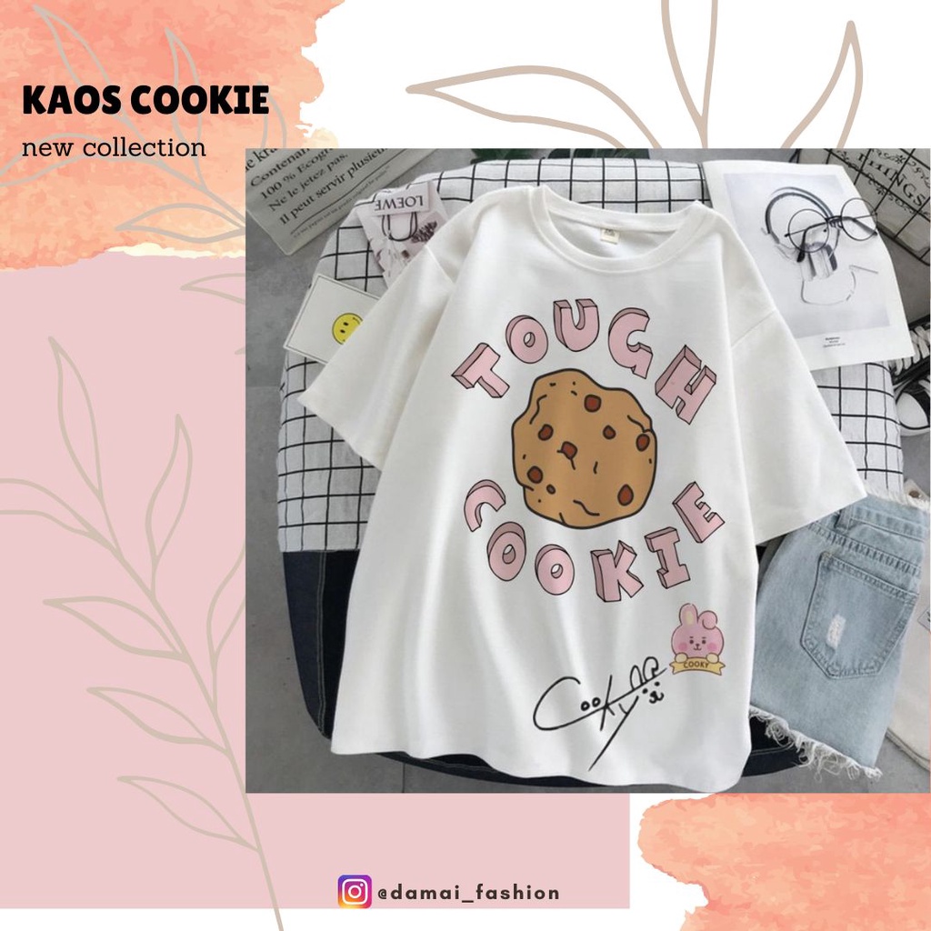 Damai fashion jakarta - ASLI JUMBO baju atasan KAOS JUMBO - big size TOUCH COOKIE - konveksimurah