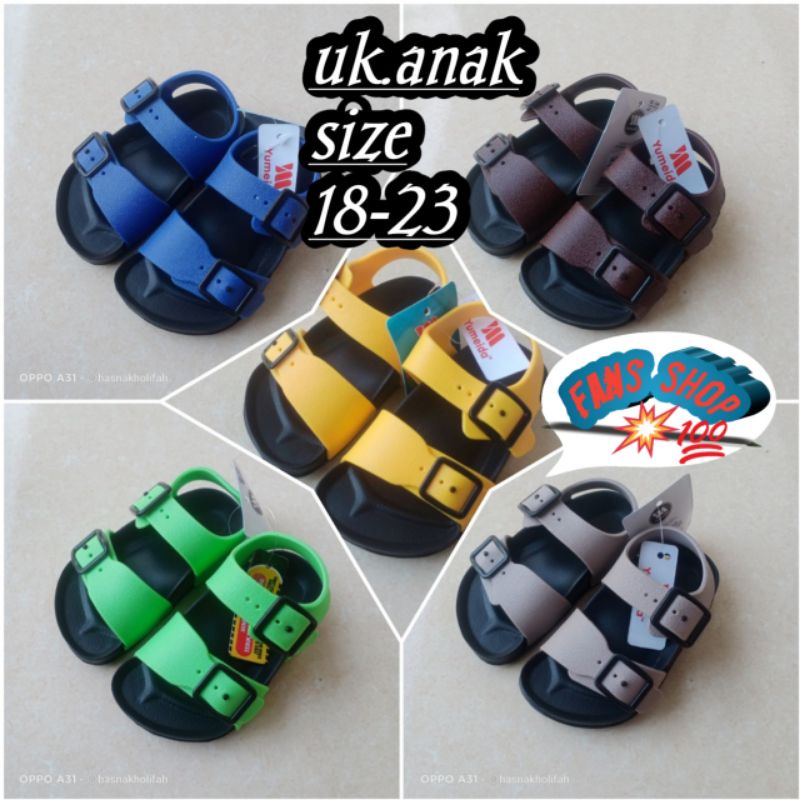 HARGA CUCI GUDANG BARANG BAGUS,Sandal Anak flip-flop tali gesfer (yumaida)9108