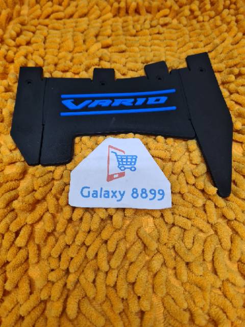 Mudflap Vario Pelindung lumpur dasar hitam teks biru