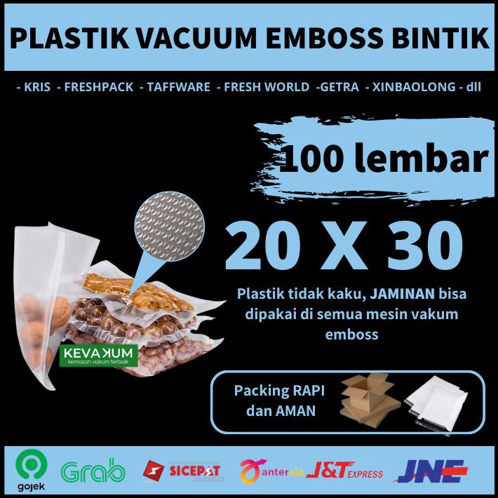 Plastik Vacum Emboss 20X30 Plastic Bag Vacuum Sealer Emboss