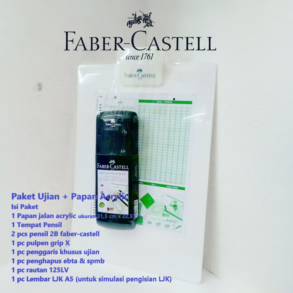 

Order Langsung Paket Ujian Mantap Acrylic Faber Castell Plus Papan Jalan Limited