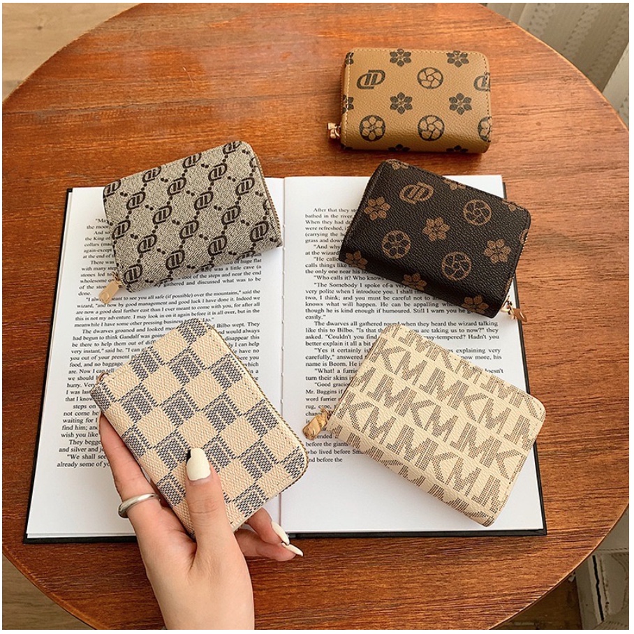 Dompet Wanita Lipat Motif Fashion Berbahan Kulit PU Import Korea