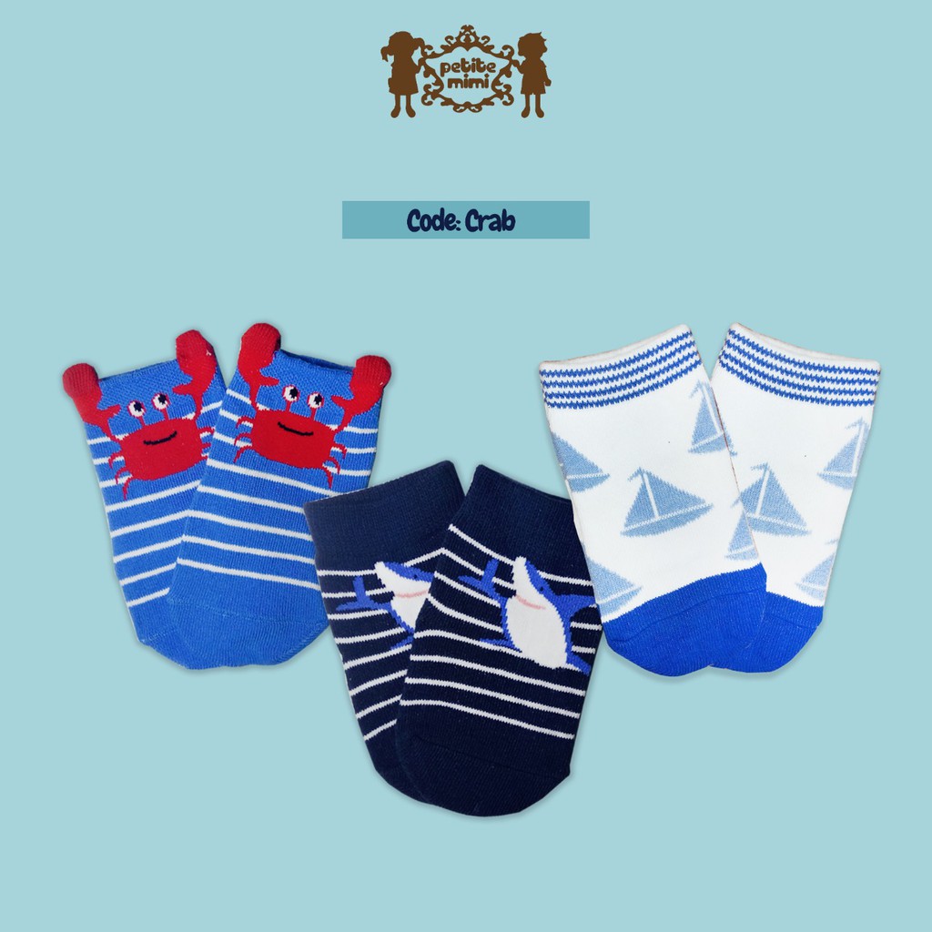 3 PSG KAOS KAKI PETITE MIMI SNI BOY AND GIRL 0-12 bulan