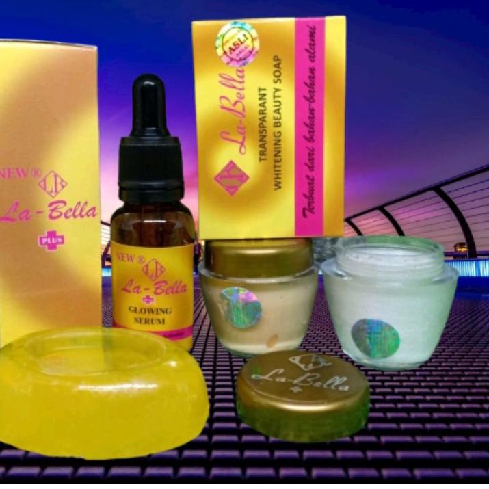 ☺ Paket Cream Labella 4in1//Paket Cream La Bella 4in1//Cream La Bella SM+Serum+Sabun La Bella ➺
