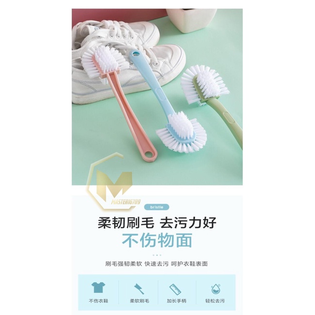 RT65 Sikat Pembersih Sepatu Triple Bulu 4 in 1 Shoes tiga sisi clean tools cleaning brush shoes MA2732