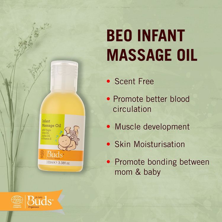 Buds baby massage oil 100ml/Oil untuk pijat Bayi