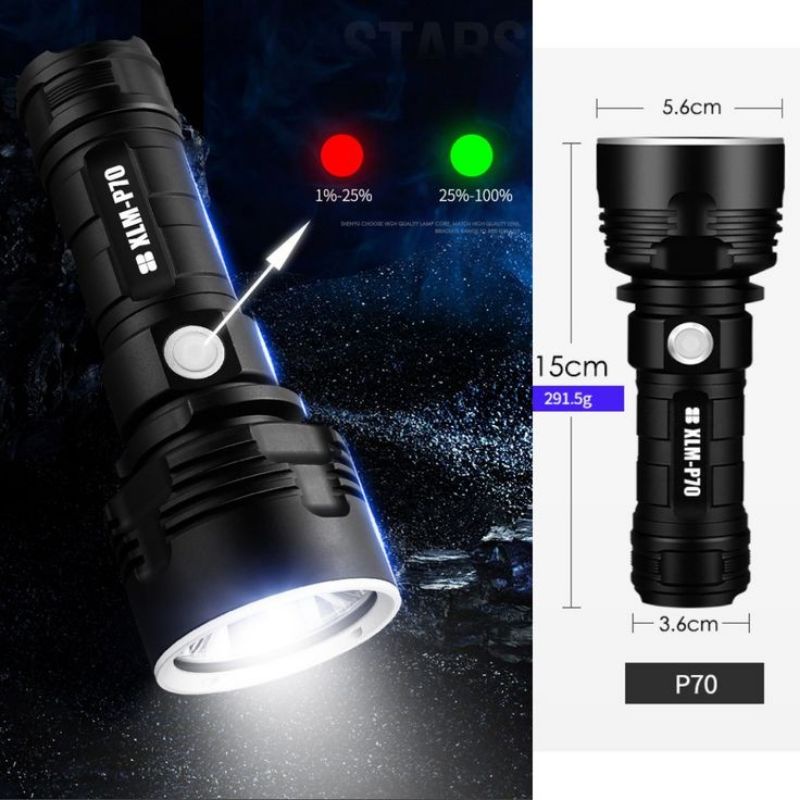 0XPE 511 SENTER SWAT MINI LED ZOOM SUPER TERANG SENTER SWAT POLICE LIGHT COB