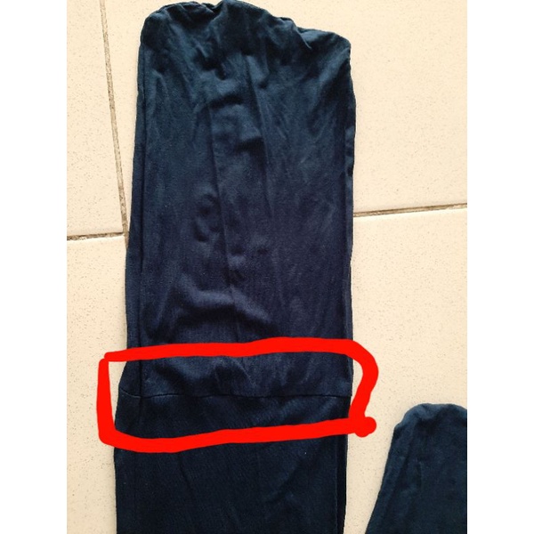 Preloved Malilkids Gendongan Stretchy Wrap Reversible Navy - Grade B