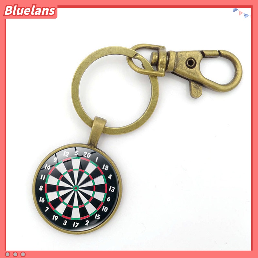 Gantungan Kunci Bentuk Dart Board Gaya Vintage Untuk Unisex