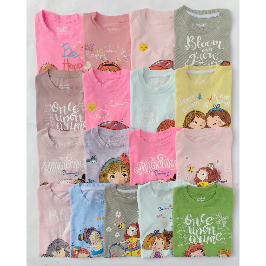 KAOS PANJANG ANAK PEREMPUAN MOTIF LUCU USIA 1-6 TAHUN