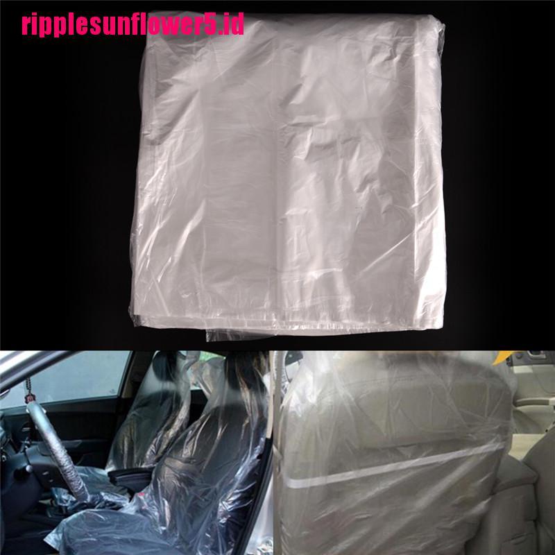 10 Pcs Tempat Duduk Mobil Sekali Pakai Bahan Plastik