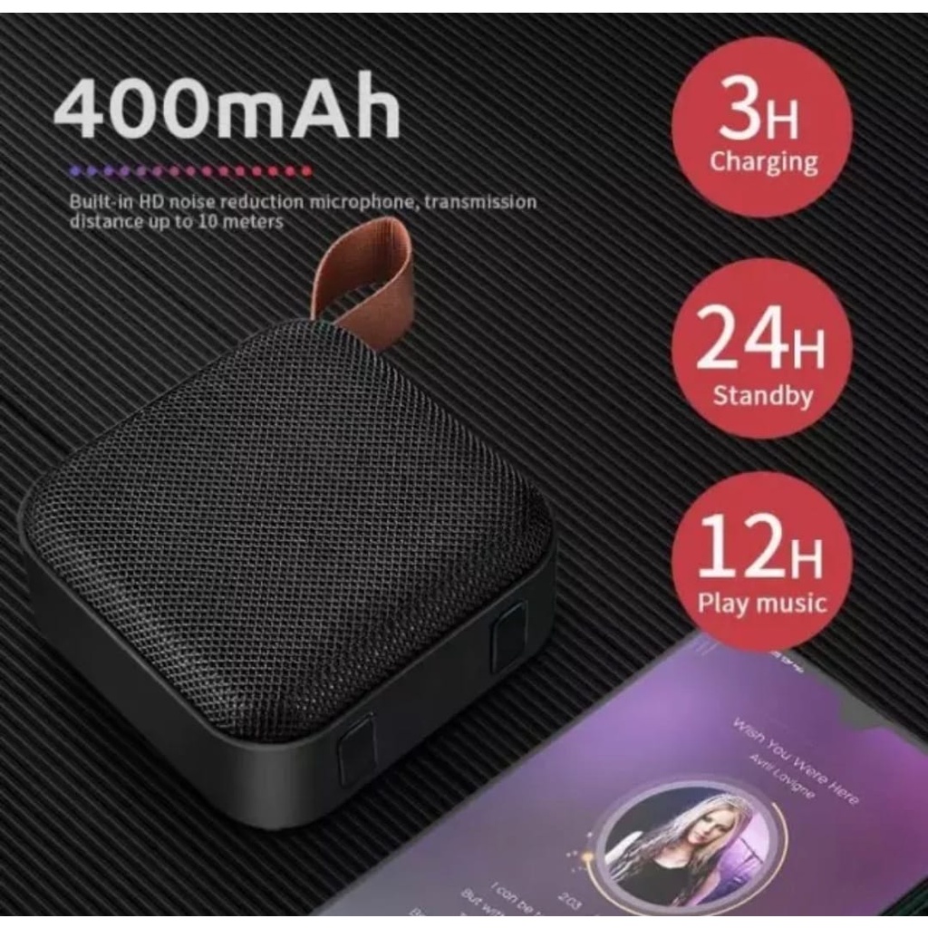 Speaker Bluetooth T5 Portable Wireless Speaker T5 Mini T 5 Bahan Doff / Karet