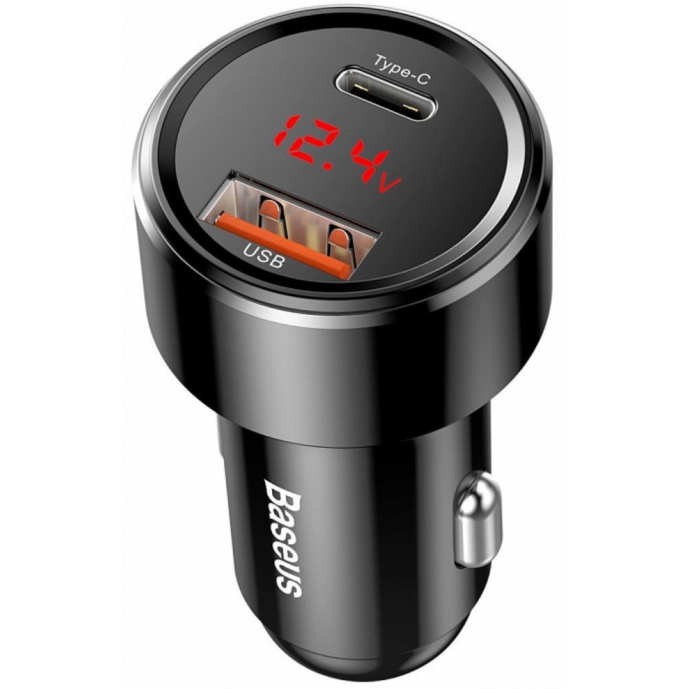 Baseus Original Car Charger Magic PPS Digital Display 45W 6A Fast Charging Quick Charge Type C QC 4.0 PD Casan Saver Ori