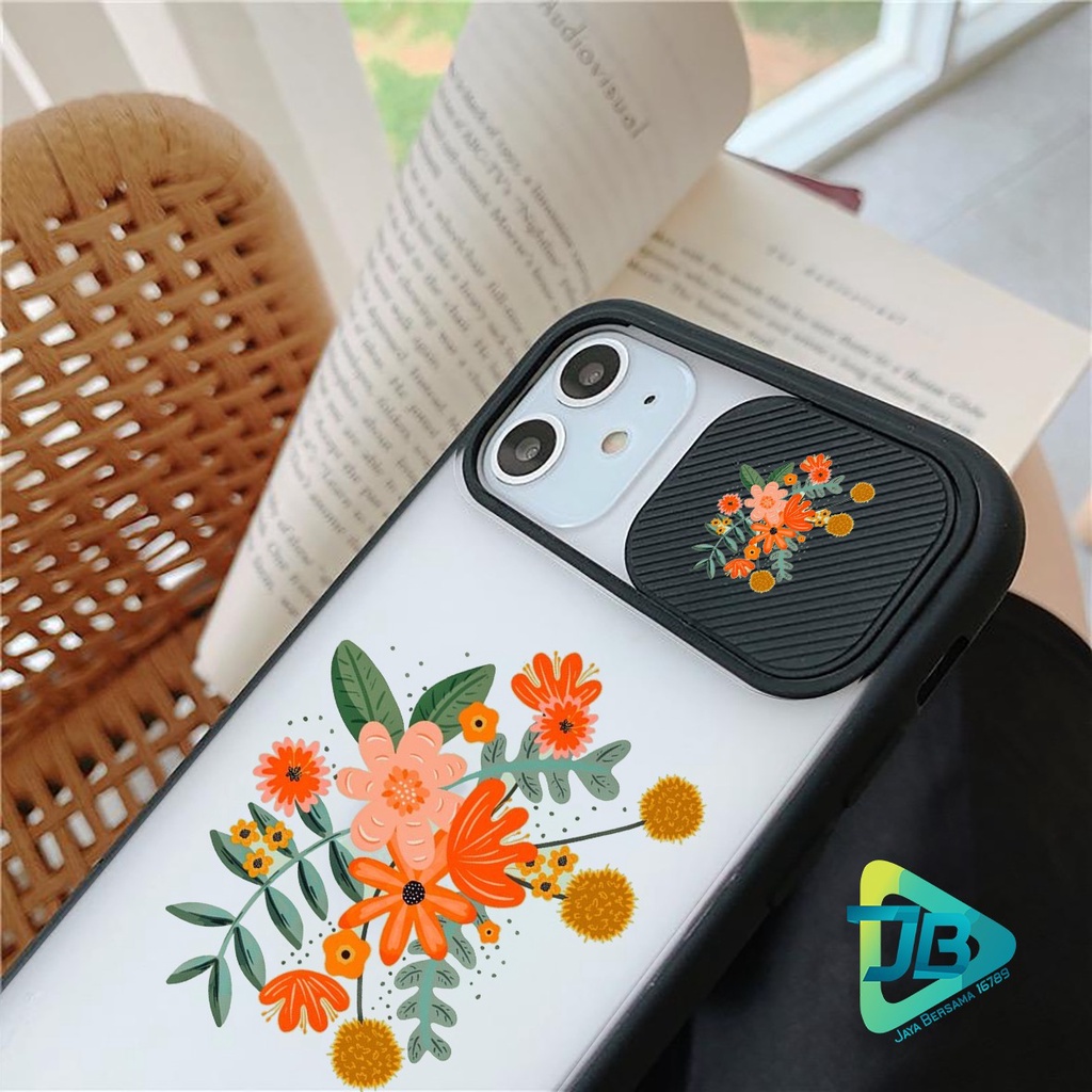 SOFTCASE SLIDE KAMERA BUNGA OPPO VIVO SAMSUNG XIAOMI REALME IPHONE ALL TYPE JB4952