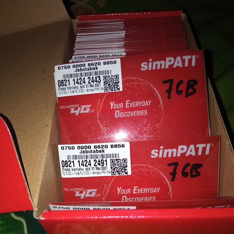 Perdana simpati 7gb unlimited max jabodetabek