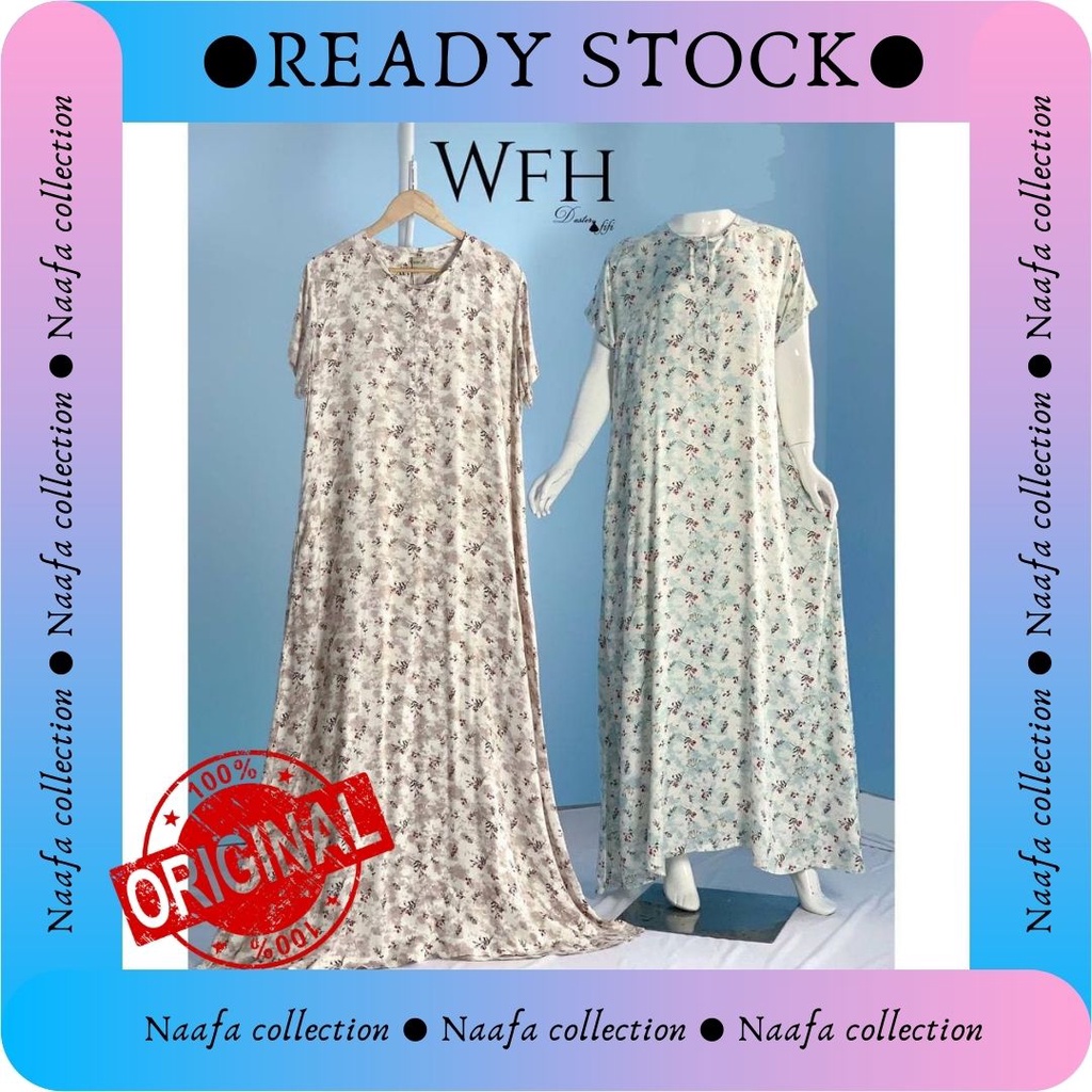Daster WFH by DASTER FIFI | baju wanita daster fifi | daster rayon panjang | daster jumbo busui