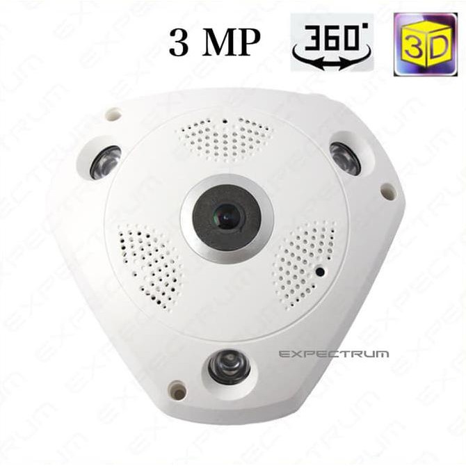 3 MP - VR CAM 3D / IP Camera VR 360 Wireless Fish Eye 360 Panoramic