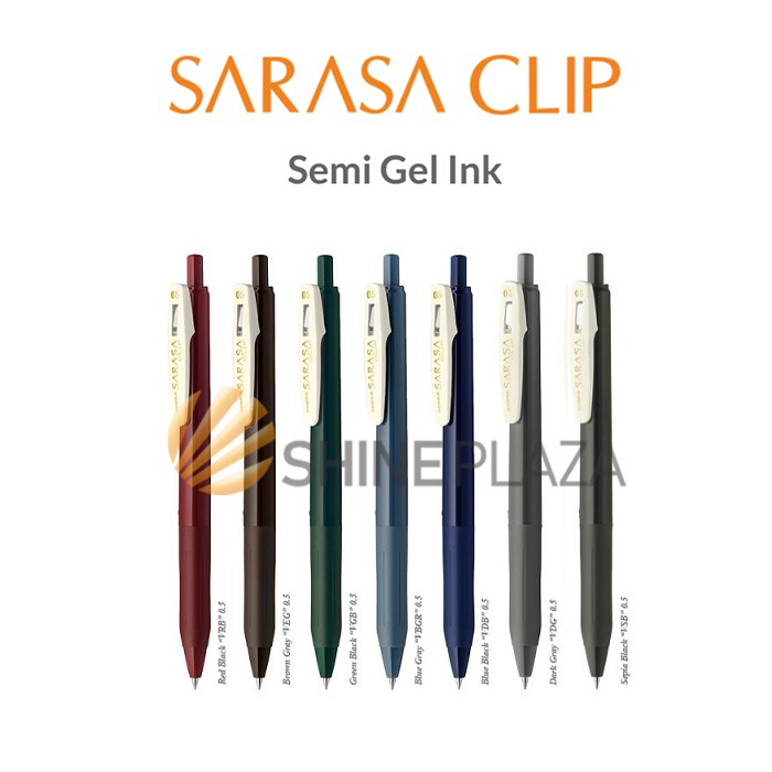 

Pulpen Gel Zebra Sarasa Clip Vintage Color 0.5mm - Bolpen Pena Pen Warna 0,5 mm