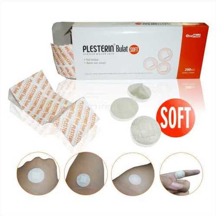New Plesterin Bulat Soft OneMed Non Woven box isi 200pcs