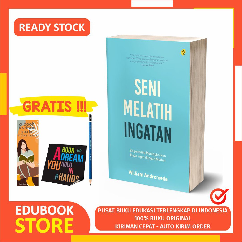 

SENI MELATIH INGATAN - BRIGHT PUBLISHER - (BONUS PENSIL 2B, BOOKMARK, STIKER)