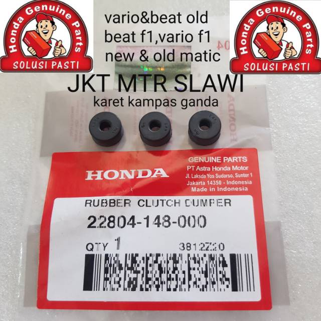 22804-148-000 Karet kampas ganda rubber clutch dumper vario beat karbu vario f1 110 125 150 beat street 1set 3pcsori Honda