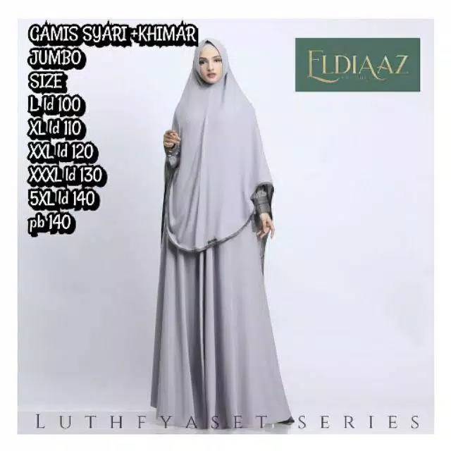 Gamis Syar'i ASDF Jumbo Size L XL  XXL XXXL 4L Muslim Modis Murah rania