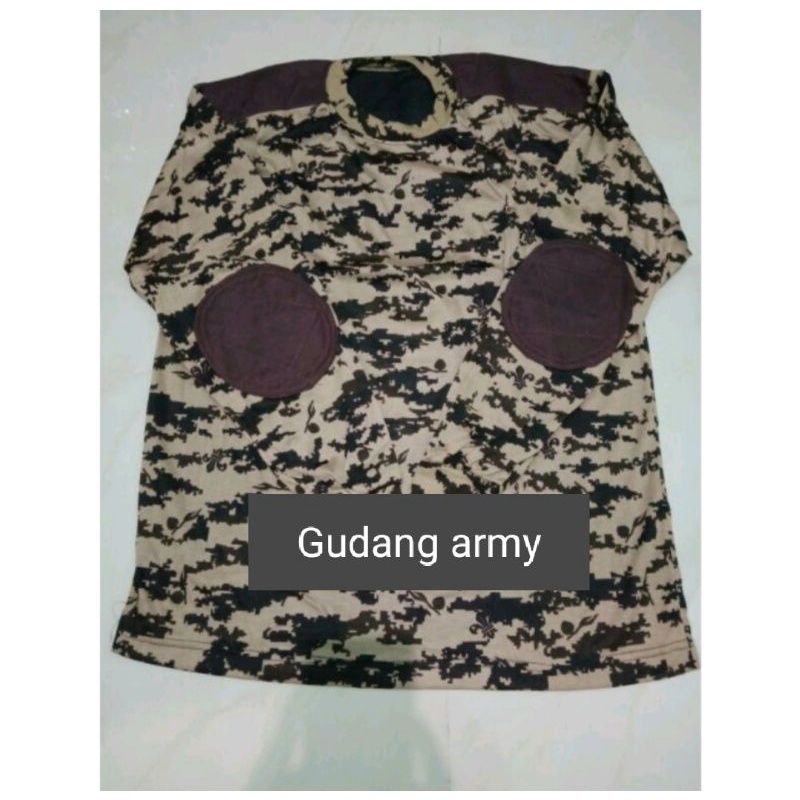 Kaos loreng pramuka lengan panjang