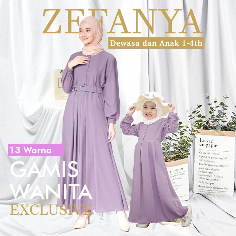 Sarimbit Keluarga Couple Fashion Muslim 2022 Gamis Ibu Dan Anak Ayah Koko Terbaru Kekinian Modern Li