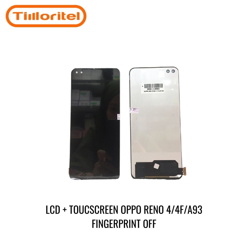 LCD TOUCHSCREEN OPPO RENO 4 / 4F / / 4 LITE / A93 4G / F17 PRO FINGERPRINT OFF