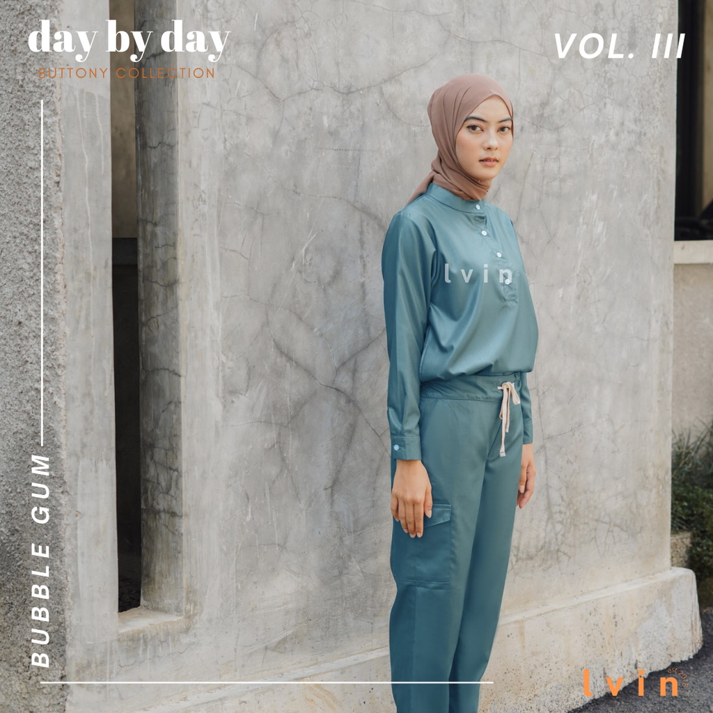 [ Lvin ] Vol III - Baju OKA Kerah Bulat Celana Reguler fit Lengan Panjang / Doctor's Scrub / Baju Jaga /Set Baju Celana Jaga Oka / Dokter  / Baju OK Seri Day By Day