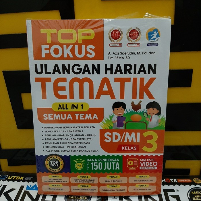

❤BISA COD❤ BUKU FOKUS ULANGAN HARIAN TEMATIK SD KELAS 3