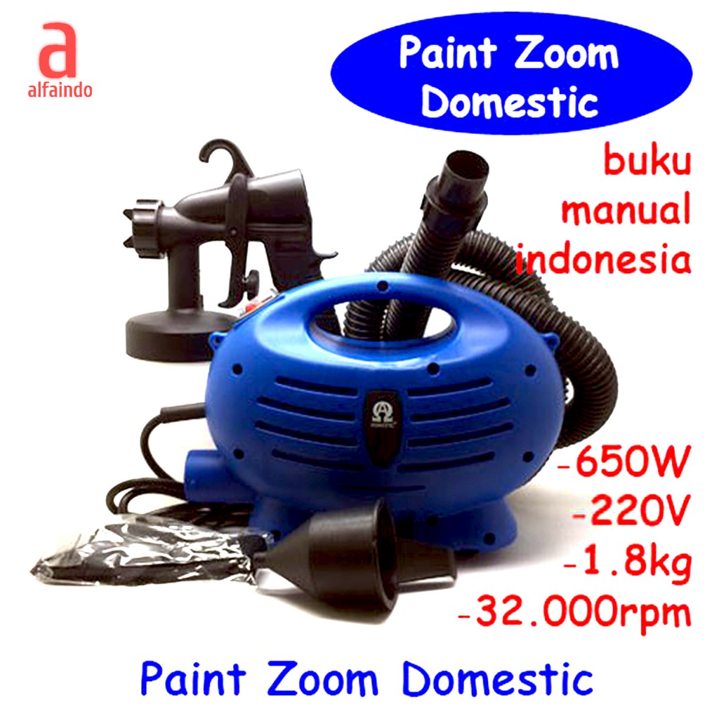 Alfaindo Paint Zoom Paint Gun Paint Spray Semprotan Cat Kompresor.