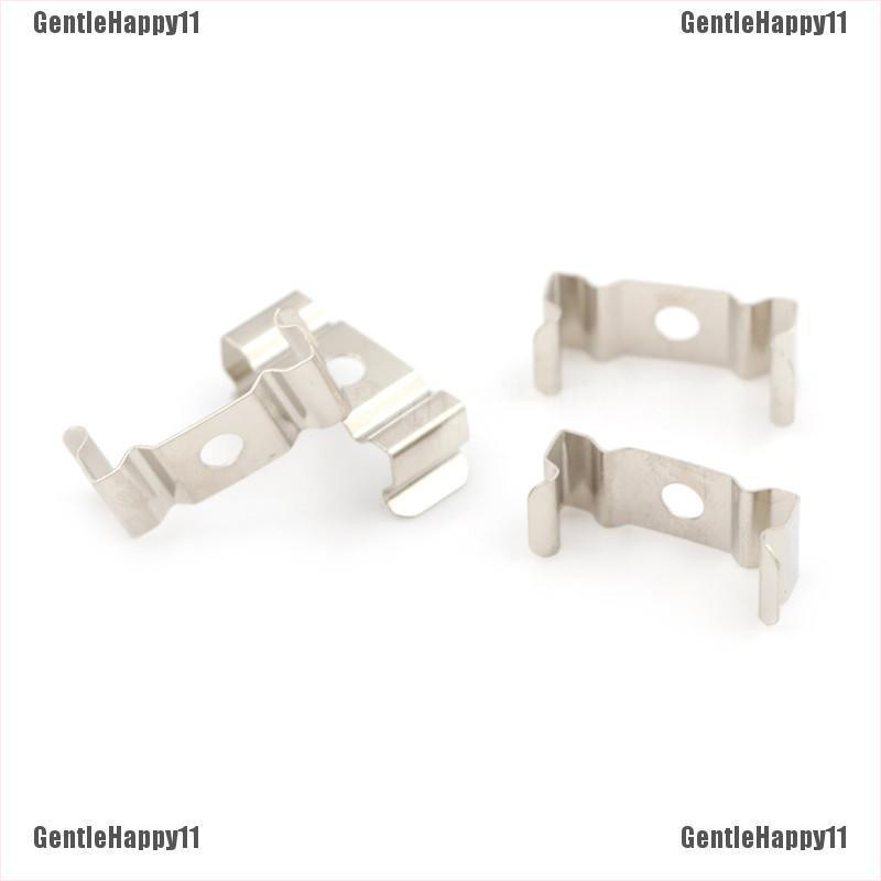 GentleHappy 4Pcs T5 Fluorescent Tube Lamp Holder Bracket Clips Socket Silver