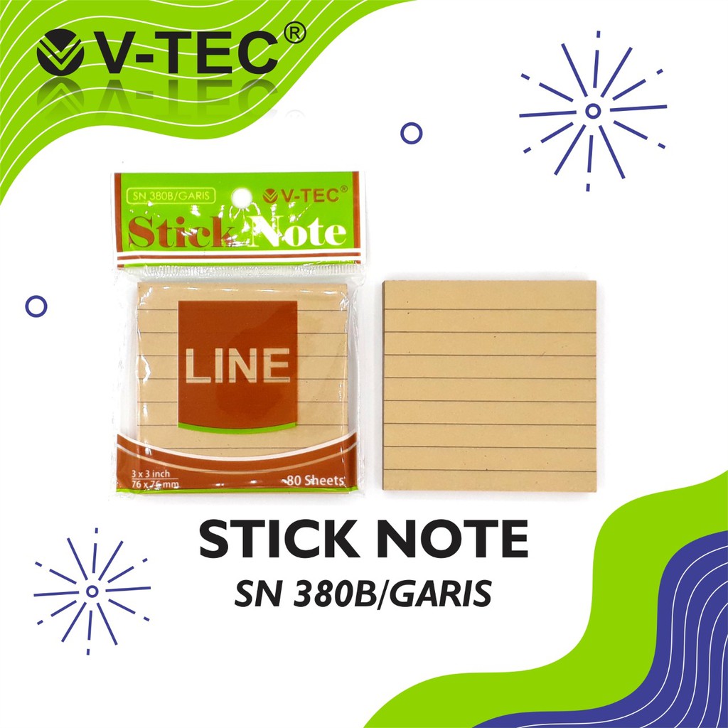 

V-TEC STICKY NOTES SN 380B/GARIS