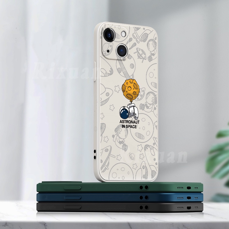 Casing Silikon Huawei Y7A Y6P Y6 Pro 2019 Nova 7i 5T 3i Y9S P30 Lite Y9 Prime Motif Astronot