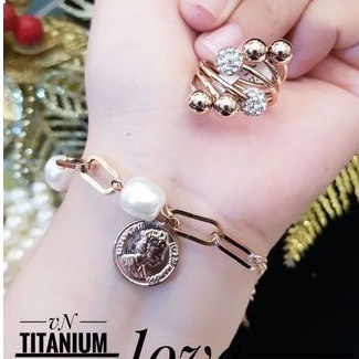 TiTanium Set gelang cincin J06