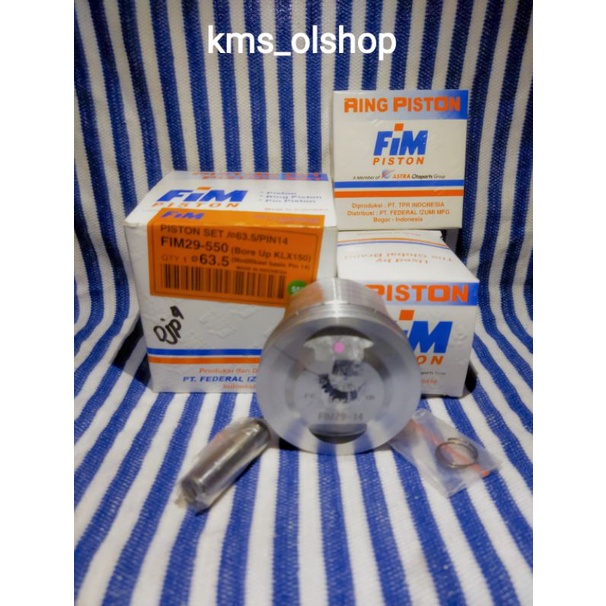 Piston Kit KLX Fim 29 size 61.5/350, 62/400, 63/500, 63.5/550, 64/600