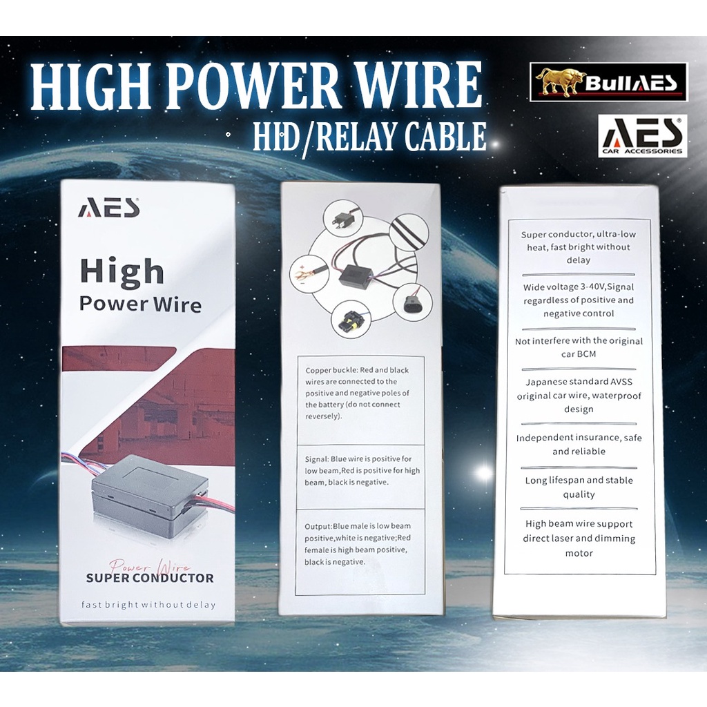 Kabel Set Relay High Power Premium Quality AES