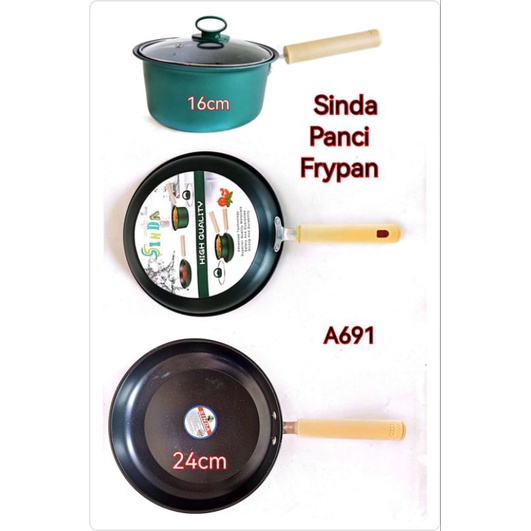 Sinda Panci Frypan Milkpan Set 2 pcs A691