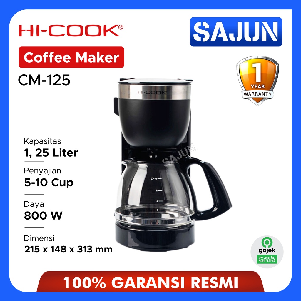 HI-Cook Coffee Maker CM-065 CM-125 Mesin Kopi CM065 CM125