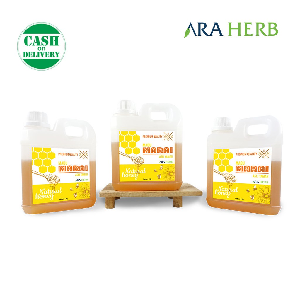 Madu Marai  Import Yaman Asli 1 kg / Madu Manis Madu Herbal ARA HERB