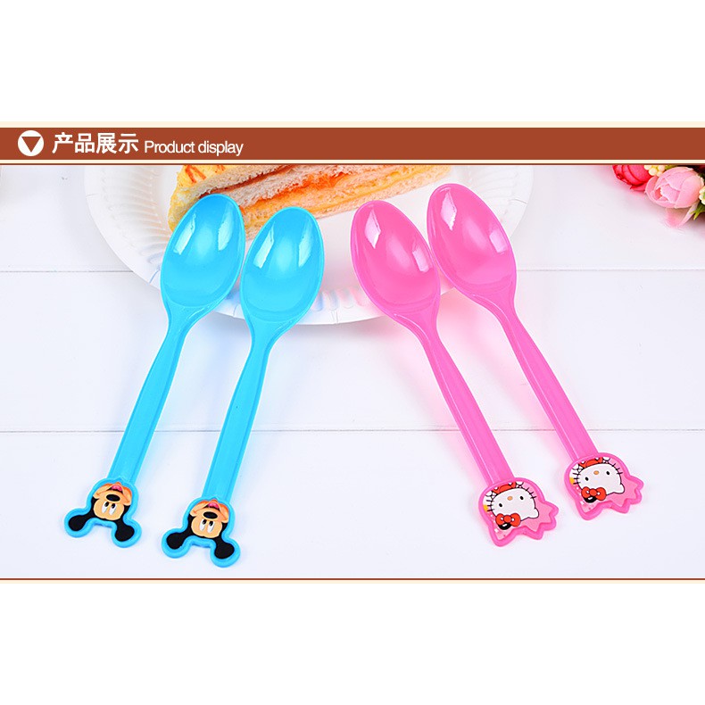 1 PACK ISI 6 perlengkapan makan pesta sendok ulangtahun party spoon birthday (4F5) hpa044