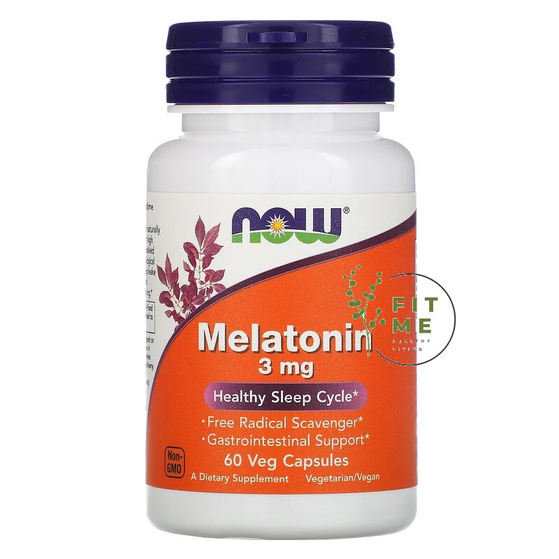 NOW FOOD MELATONIN 60 VEG CAPSULES 3MG