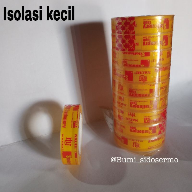 

Isolasi bening kecil Stationary Tape Merk Nachi