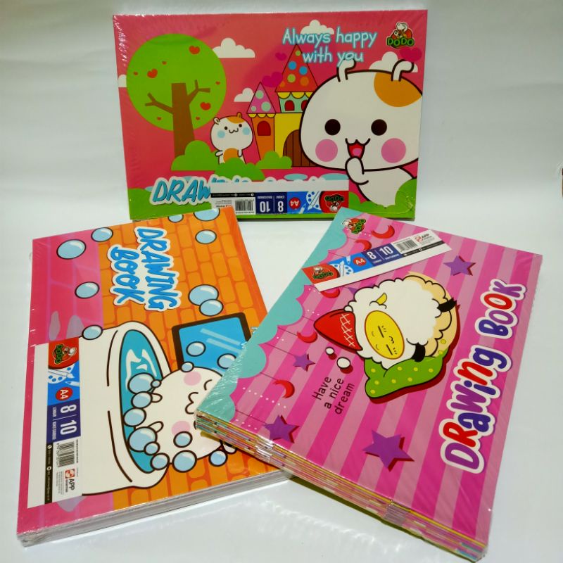 

dNoura SATU PACK ( 10 PCS x 8 LEMBAR ) Buku Gambar A4 Dodo