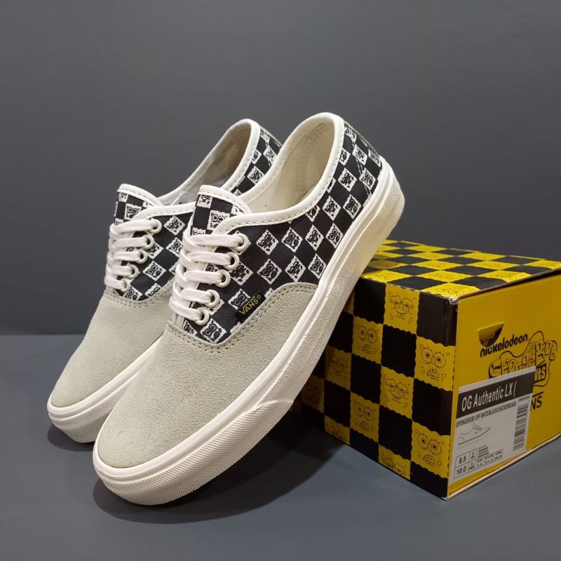 VANS AUTHENTIC SPOENGEBOB ICC -  Sepatu Sneakers Kets Kasual Vintage Pria/Cowok/Men